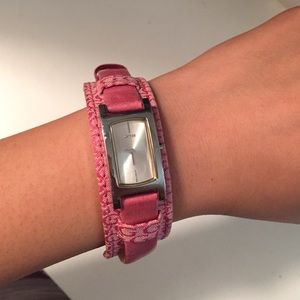 Guess pink watch