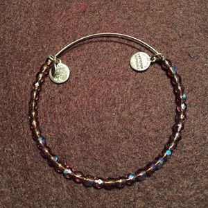 Alex & Ani silver beaded bangle