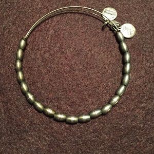 Alex & Ani silver beaded bangle
