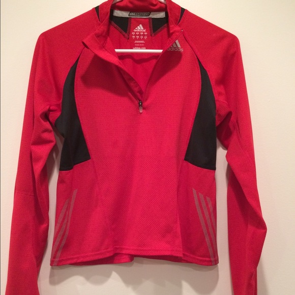 Adidas Clima Cool red athletic top