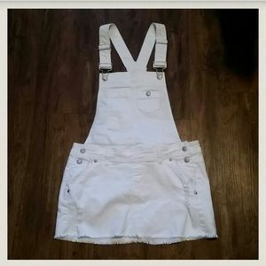 Rue21 white overalls skirt