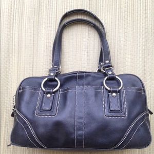 Black Coach leather purse