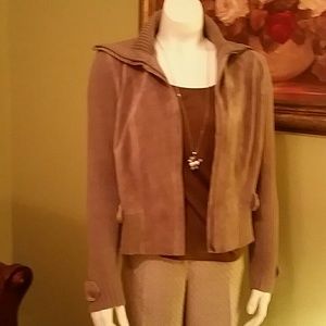 Sigrid Olsen zipper cardigan sweater