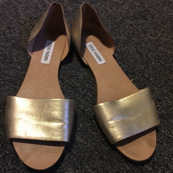 Gold sandals from Steve Madden