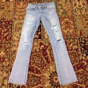 American Eagle distressed jeans size 0