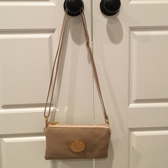 Cream clutch / purse
