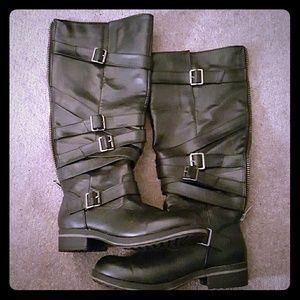 Madden Girl Lilith Leather Womens Boots