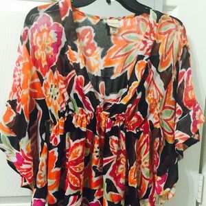 Flowy flower blouse