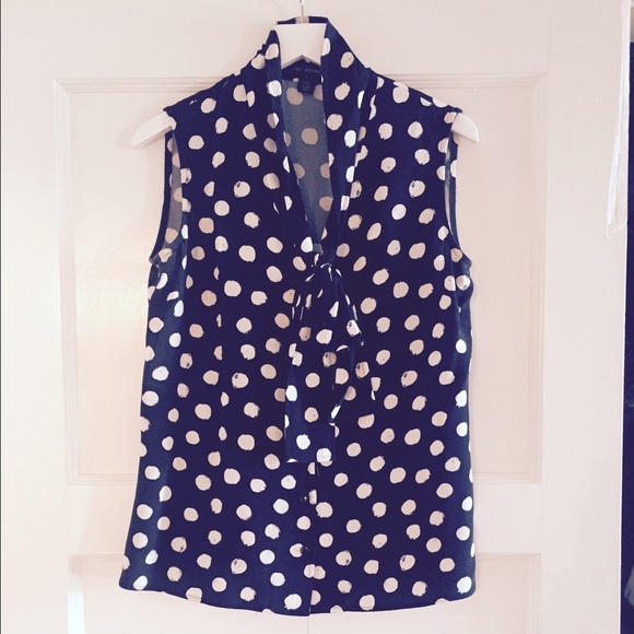 St John polka dot blouse