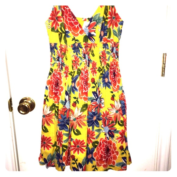 Floral dress.