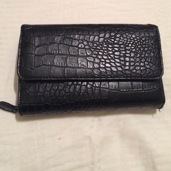 Black leather wallet