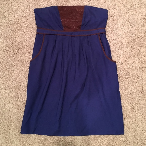 Strapless cocktail dress
