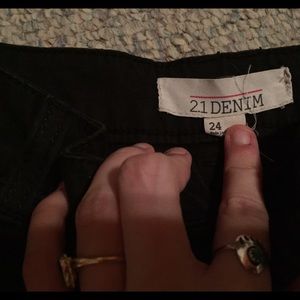 F21 Black High waisted shorts Size 24