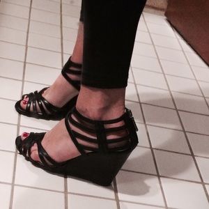 Hot strappy Calvin Klein wedges