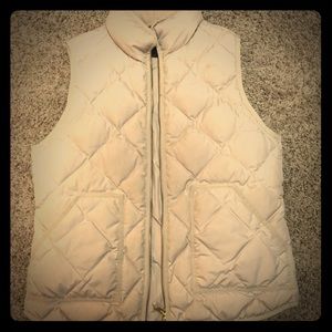 Tan/cream J.Crew Puffer Jacket