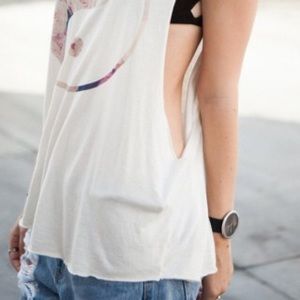 NWOT!Brandy floral yin yang tank