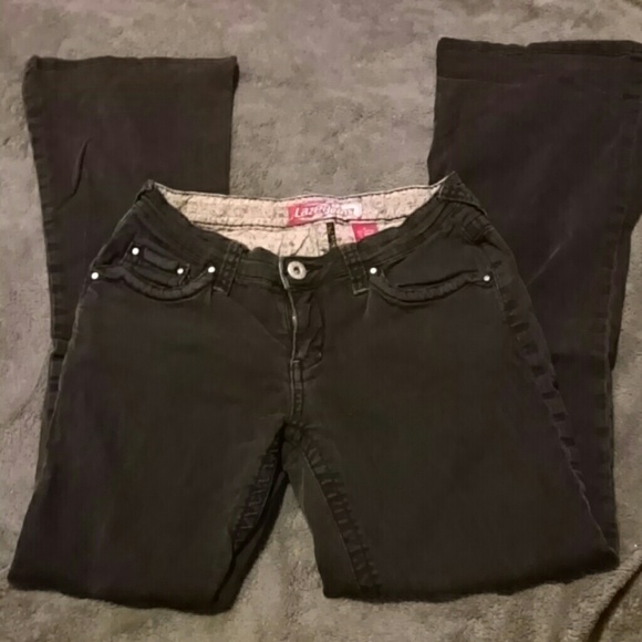 Black Lazer Jeans Size 9