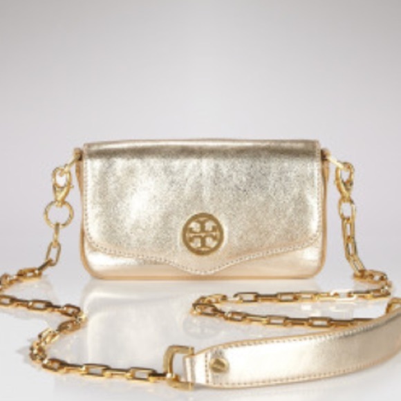 Tory Burch Gold Classic Mini Bag