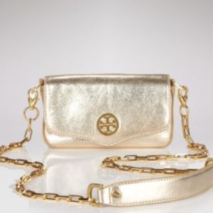 Tory Burch Gold Classic Mini Bag