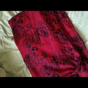 Red & Black Infinity Scarf