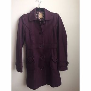 Plum Colored Long Coat