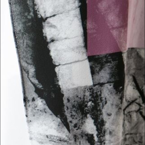 SOLD HELMUT LANG Abstract Silk Dress - Picture 4 of 4