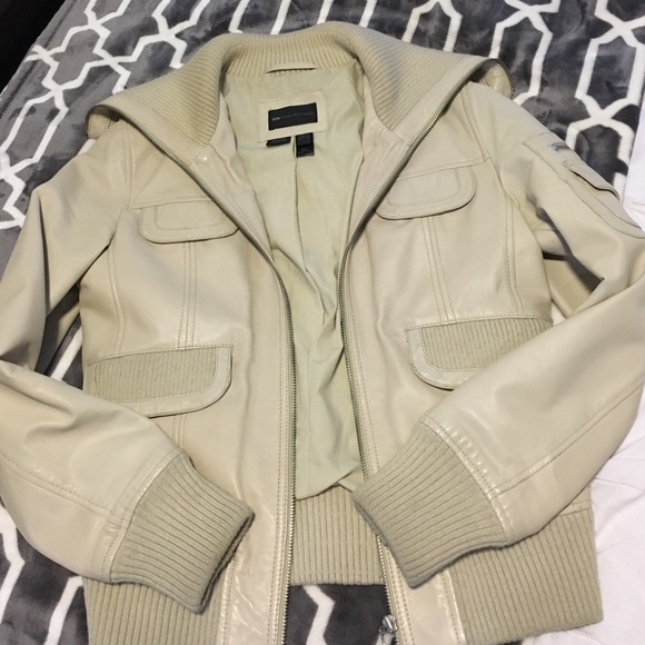 🎉Sold🎉MNG leather bomber jacket