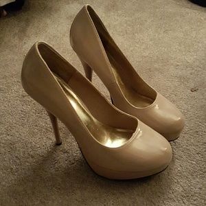 Nude Patent Leather Heels