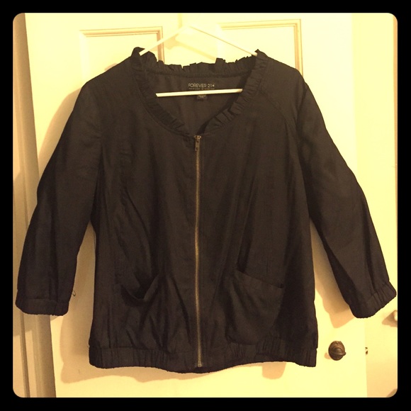 Forever 21 Jackets & Blazers - SALE Light black 3/4 sleeve jacket