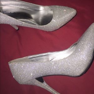 Silver Sparkly Heels
