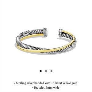 David Yurman crossover cuff