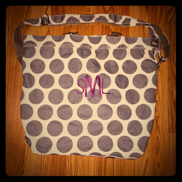 Retro metro fold over bag