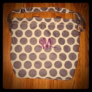 Retro metro fold over bag