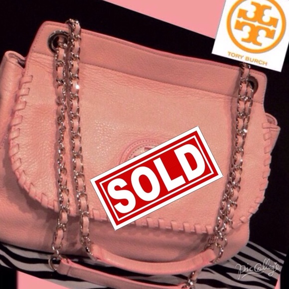Tory Burch Handbags - ‼️SOLD‼️TORY BURCH  Pink Pebbled Leather Satchel