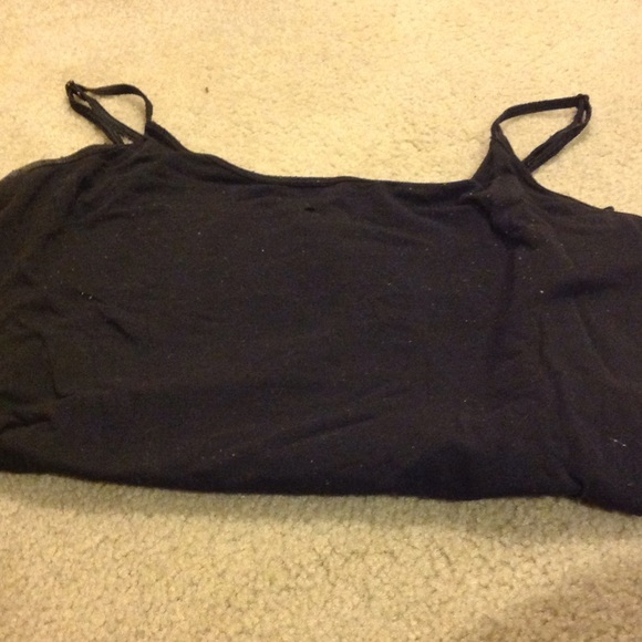 Black tank top