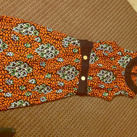 Colorful sleeveless Tory Burch dress