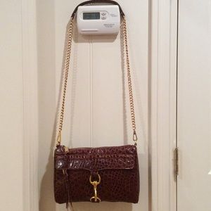 Rebecca Minkoff  croc embossed MAC bag