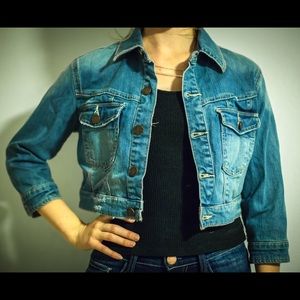 Blank NYC cropped denim jacket size S