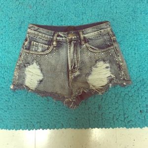 High waisted shorts