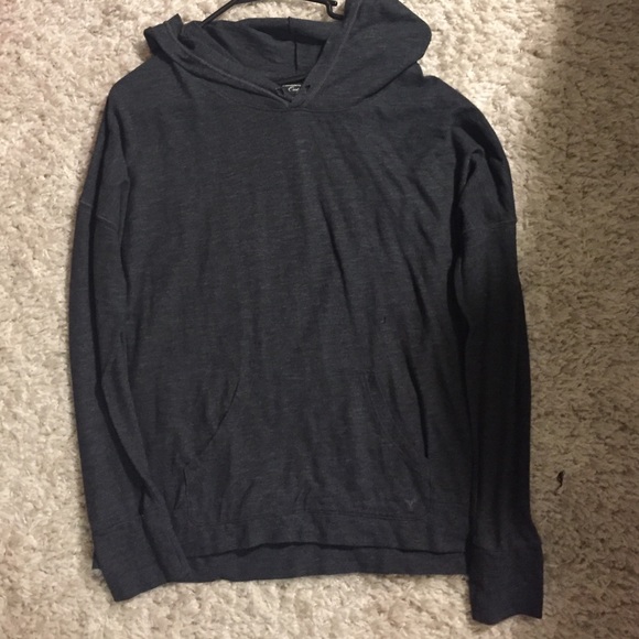 Solid dark grey sweatshirt
