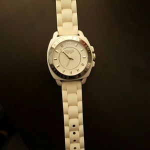 White Womens Coach Watch