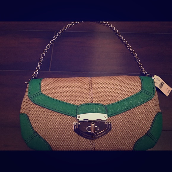 Express green shoulder bag