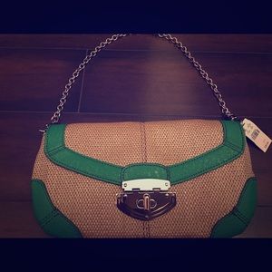 Express green shoulder bag