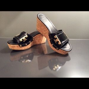 Tory Burch "Pamala" Wedges Size 8