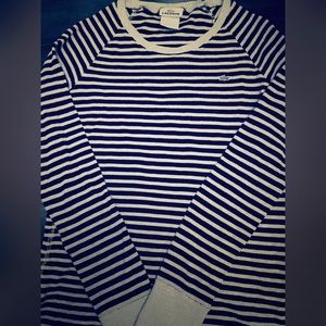 💯✔️Lacoste navy stripe sweater .