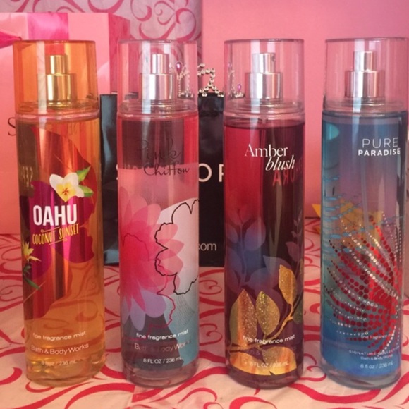 Bath and Body Works lot of 4 Sprays