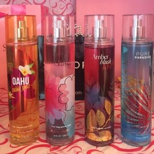 Bath and Body Works lot of 4 Sprays