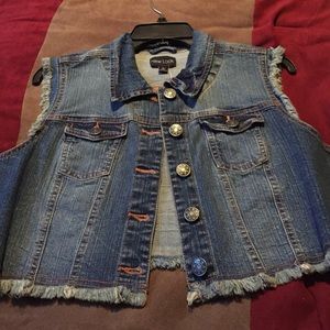 Denim Sleeveless Vest (New)