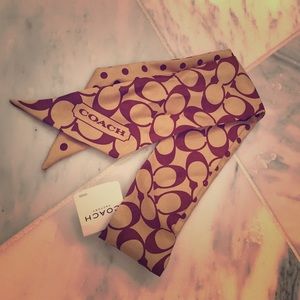 COACH 100% silk mini scarf!