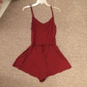 Burgundy romper